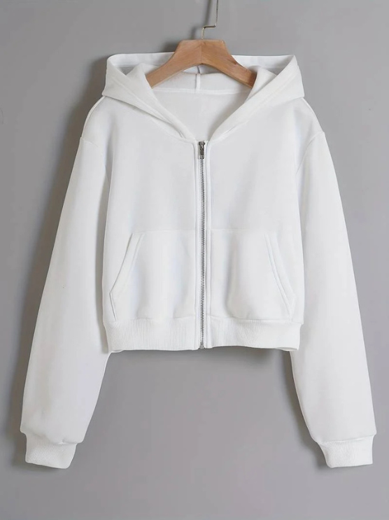 Catalina | Women's Cropped Hoodie | Zip Up